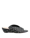 Agl Attilio Giusti Leombruni Agl Woman Sandals Black Size 7 Leather In Black