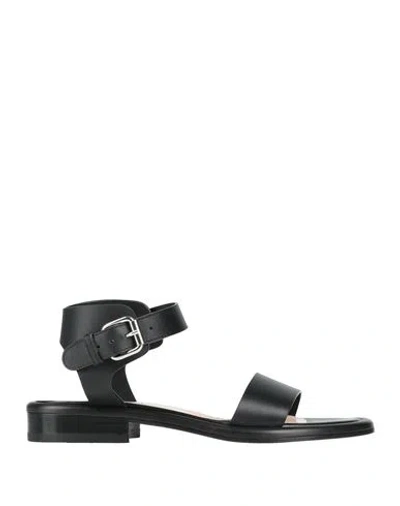 Agl Attilio Giusti Leombruni Agl Woman Sandals Black Size 7 Leather
