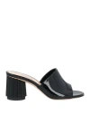 Agl Attilio Giusti Leombruni Agl Woman Sandals Black Size 7 Leather