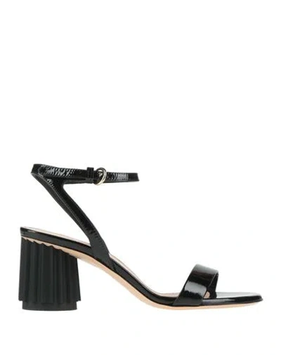 Agl Attilio Giusti Leombruni Agl Woman Sandals Black Size 8 Leather