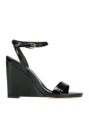 Agl Attilio Giusti Leombruni Agl Woman Sandals Black Size 8 Leather In Black
