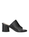 Agl Attilio Giusti Leombruni Agl Woman Sandals Black Size 8 Leather In Black