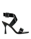 Agl Attilio Giusti Leombruni Francesca Leather Sandals In Black