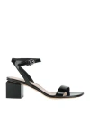 Agl Attilio Giusti Leombruni Sandalen Aus Lackleder In Black