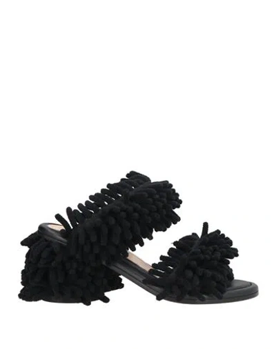 Agl Attilio Giusti Leombruni Agl Woman Sandals Black Size 8 Textile Fibers