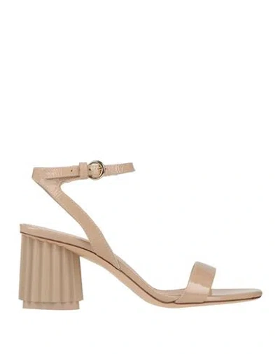 Agl Attilio Giusti Leombruni Dorica M 70mm Leather Sandals In Beige