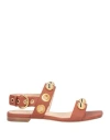 Agl Attilio Giusti Leombruni Agl Woman Sandals Brown Size 6 Leather In Brown