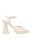 Agl Attilio Giusti Leombruni Agl Woman Sandals Ivory Size 6.5 Leather In White