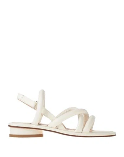 Agl Attilio Giusti Leombruni Agl Woman Sandals Ivory Size 6.5 Leather In White