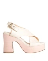 Agl Attilio Giusti Leombruni Agl Woman Sandals Ivory Size 7 Leather In White