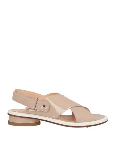 Agl Attilio Giusti Leombruni Agl Woman Sandals Light Brown Size 7 Leather In Beige