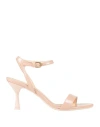 Agl Attilio Giusti Leombruni Agl Woman Sandals Light Pink Size 10.5 Leather