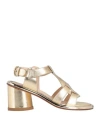 Agl Attilio Giusti Leombruni Agl Woman Sandals Platinum Size 8 Leather In Grey