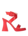 Agl Attilio Giusti Leombruni Agl Woman Sandals Red Size 7 Leather In Red