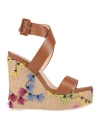 Agl Attilio Giusti Leombruni Agl Woman Sandals Tan Size 8 Leather In Brown