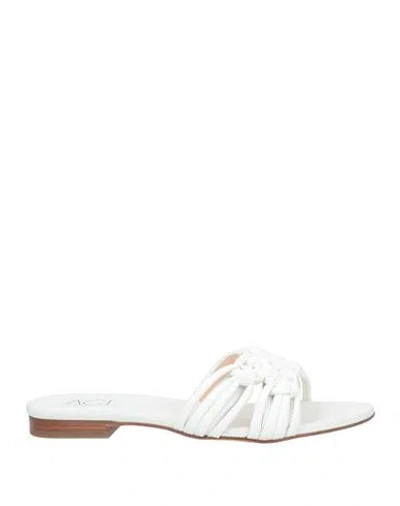 Agl Attilio Giusti Leombruni Agl Woman Sandals White Size 7 Leather