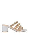 Agl Attilio Giusti Leombruni Agl Woman Sandals White Size 9 Soft Leather In White