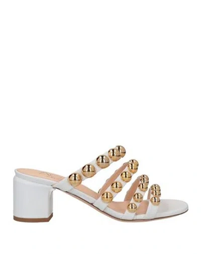 Agl Attilio Giusti Leombruni Agl Woman Sandals White Size 9 Soft Leather