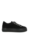 Agl Attilio Giusti Leombruni Agl Woman Sneakers Black Size 7.5 Leather