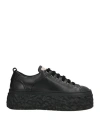 Agl Attilio Giusti Leombruni Agl Woman Sneakers Black Size 8 Leather