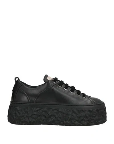 Agl Attilio Giusti Leombruni Agl Woman Sneakers Black Size 8 Leather