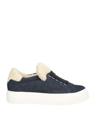 Agl Attilio Giusti Leombruni Agl Woman Sneakers Blue Size 8 Textile Fibers