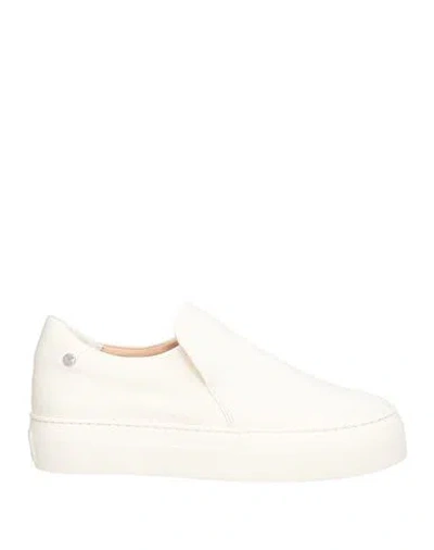 Agl Attilio Giusti Leombruni Agl Woman Sneakers Cream Size 7 Leather
