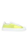 Agl Attilio Giusti Leombruni Agl Woman Sneakers Lime Green Size 8 Leather, Plastic