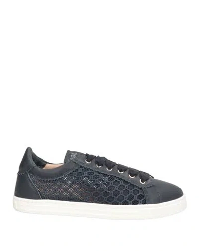 Agl Attilio Giusti Leombruni Agl Woman Sneakers Midnight Blue Size 6 Leather, Textile Fibers