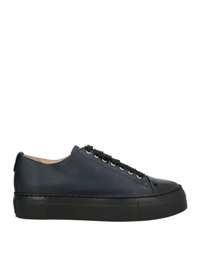 Agl Attilio Giusti Leombruni Agl Woman Sneakers Midnight Blue Size 8 Leather