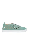Agl Attilio Giusti Leombruni Agl Woman Sneakers Sage Green Size 7 Leather