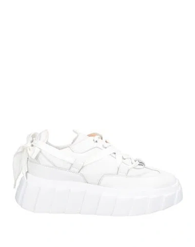 Agl Attilio Giusti Leombruni Agl Woman Sneakers White Size 11 Leather, Textile Fibers