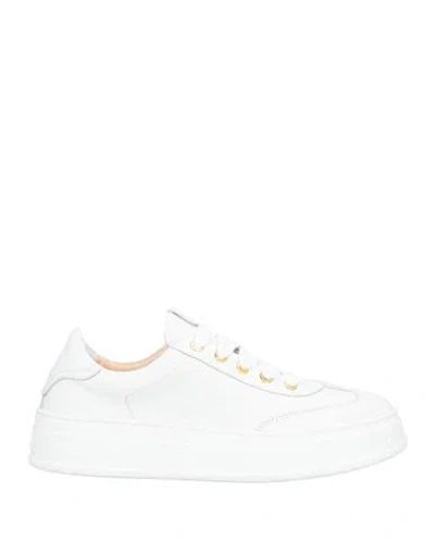 Agl Attilio Giusti Leombruni Agl Woman Sneakers White Size 8 Leather