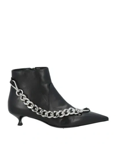 Agl Attilio Giusti Leombruni Agl X Kristen Mc Menamy Woman Ankle Boots Black Size 7 Leather