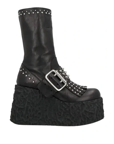 Agl Attilio Giusti Leombruni Agl X Kristen Mc Menamy Woman Ankle Boots Black Size 8 Leather