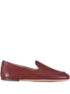 Agl Attilio Giusti Leombruni Amelia Stitch-detail Loafers In Burgundy