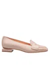Agl Attilio Giusti Leombruni Angie Leather Moccasins Nude Color In Ghibli