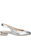 Agl Attilio Giusti Leombruni Angie Metallic Slingback Pumps In Silver