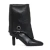Agl Attilio Giusti Leombruni Agl Ankle Boot With Cuff 70mm Heel Black