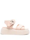 Agl Attilio Giusti Leombruni Aurora Platform Sandals In Pink