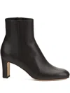 Agl Attilio Giusti Leombruni Block-heel Leather Ankle Boots In Brown