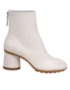 Agl Attilio Giusti Leombruni Agl Leather Ankle Boot In Beige
