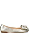 Agl Attilio Giusti Leombruni Bow-embellished Ballet Flats In White