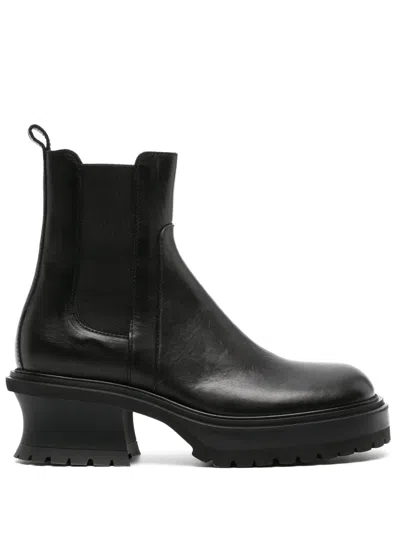 Agl Attilio Giusti Leombruni Caro Beat 60mm Leather Boots In Black