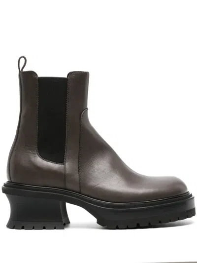 Agl Attilio Giusti Leombruni Caro Beat 60mm Leather Boots In Brown