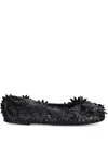 Agl Attilio Giusti Leombruni Ceramic Full Flowers Ballet Flats In Black