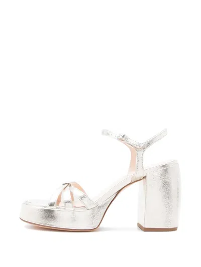 Agl Attilio Giusti Leombruni Clio Platform Strappy Sandals In Transparent