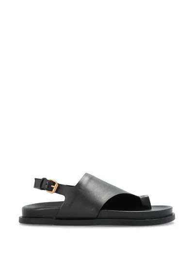 Agl Attilio Giusti Leombruni Cristina Toe-strap Sandals In Black
