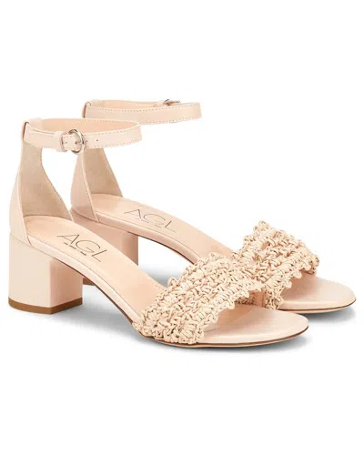 AGL ATTILIO GIUSTI LEOMBRUNI CROCHET LEATHER SANDAL