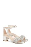 AGL ATTILIO GIUSTI LEOMBRUNI AGL CROCHET BLOCK HEEL SANDAL